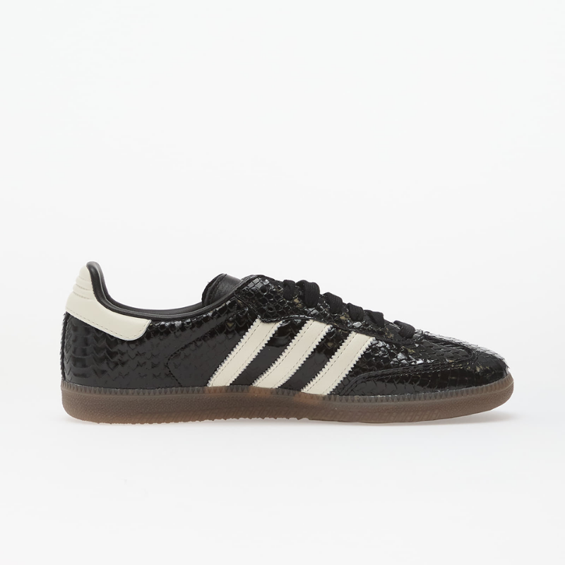 Women's Black Metallic Cracked Leather Sneakers