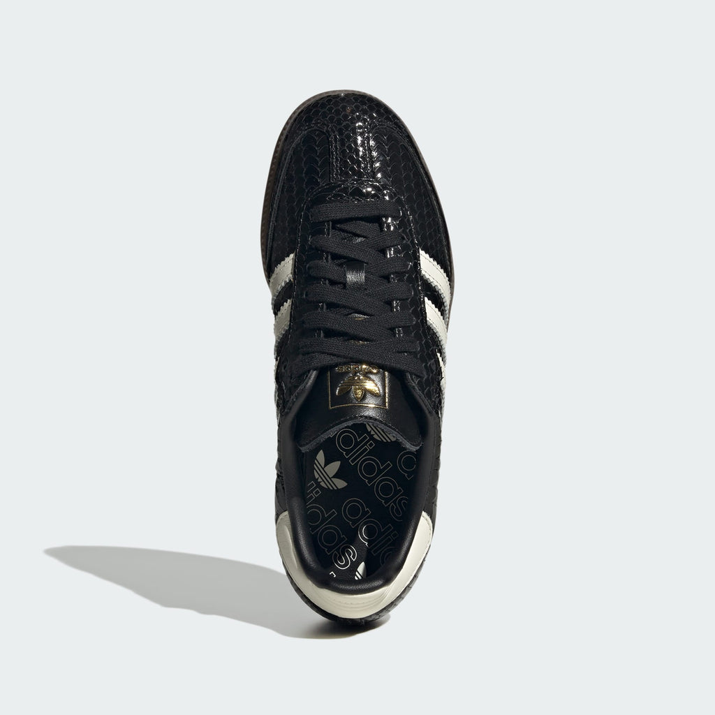 AD Samba OG Women's Black Metallic Cracked Leather Sneakers